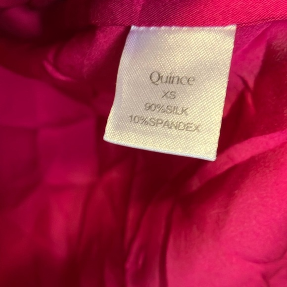 Quince Silk Vibrant Pink Sleeveless Top - Picture 3 of 4